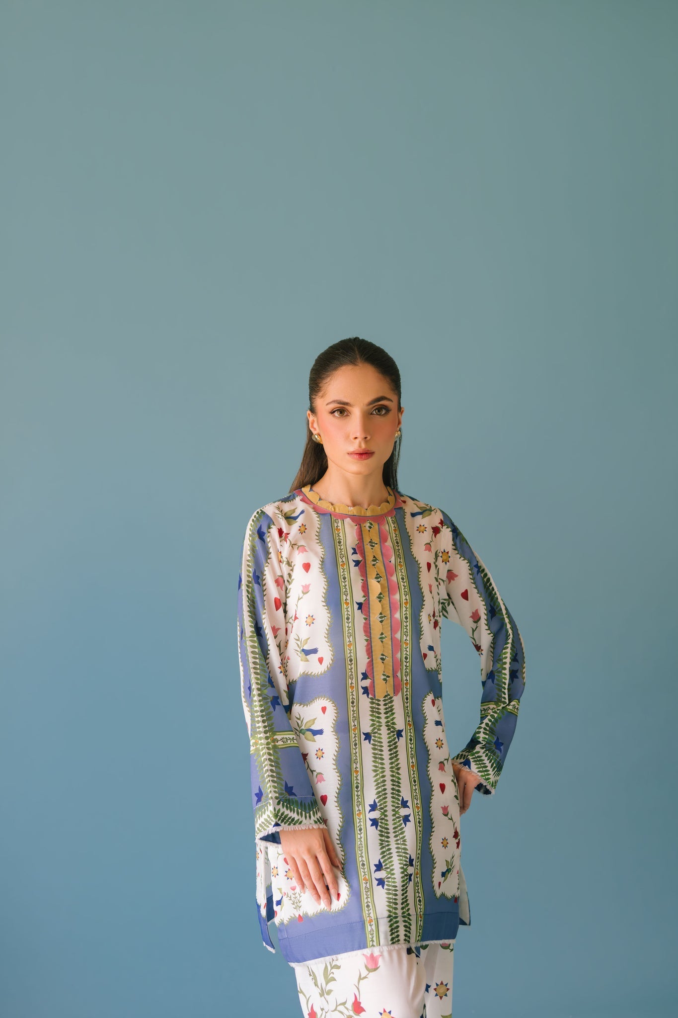 Sammy K | Lawn Pret 25 | flower bud - Pakistani Designer Dress - by Sammy K - Type : Ladies Clothes - 100% Original at Saira Sultan