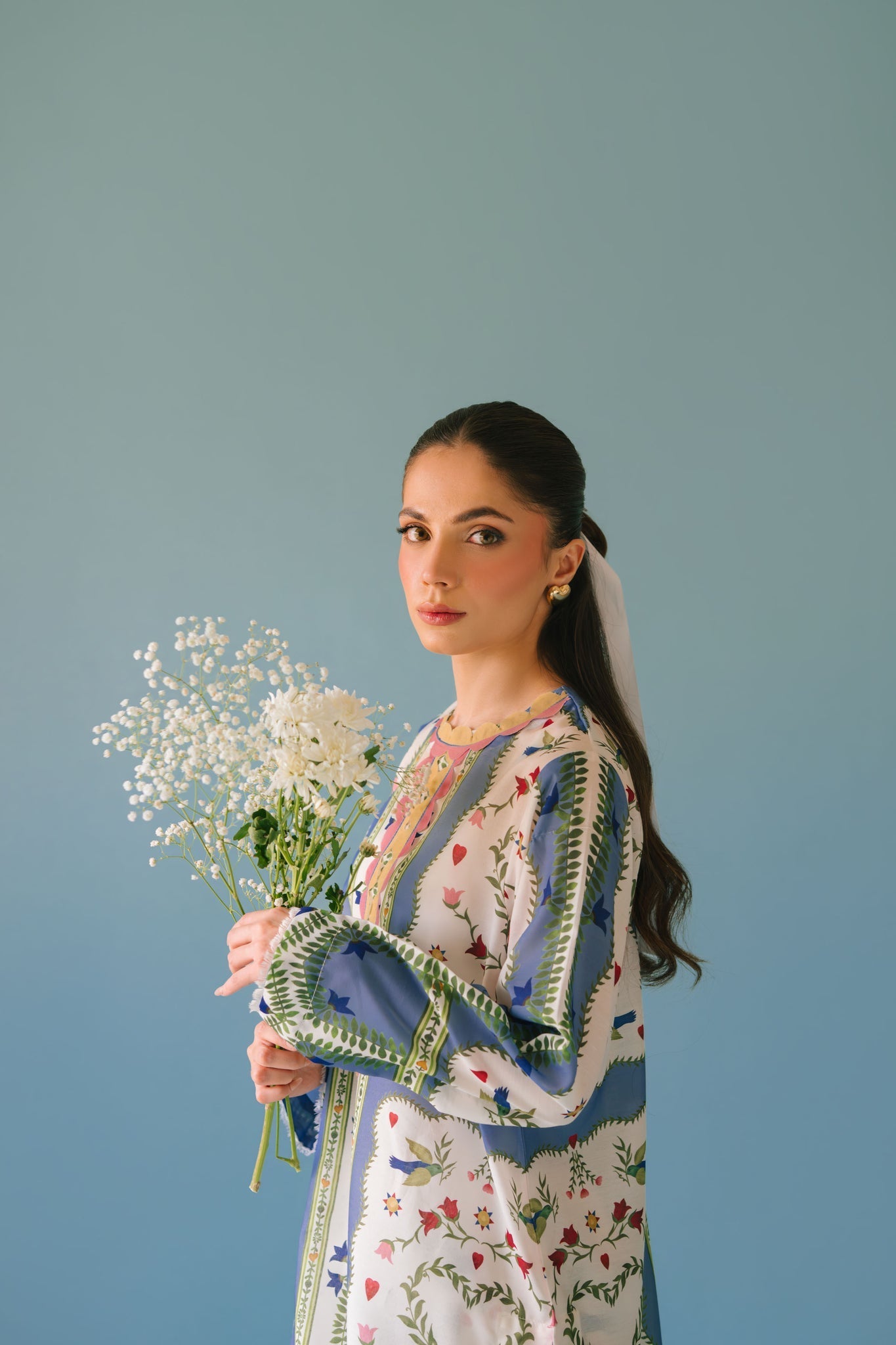 Sammy K | Lawn Pret 25 | flower bud - Pakistani Designer Dress - by Sammy K - Type : Ladies Clothes - 100% Original at Saira Sultan