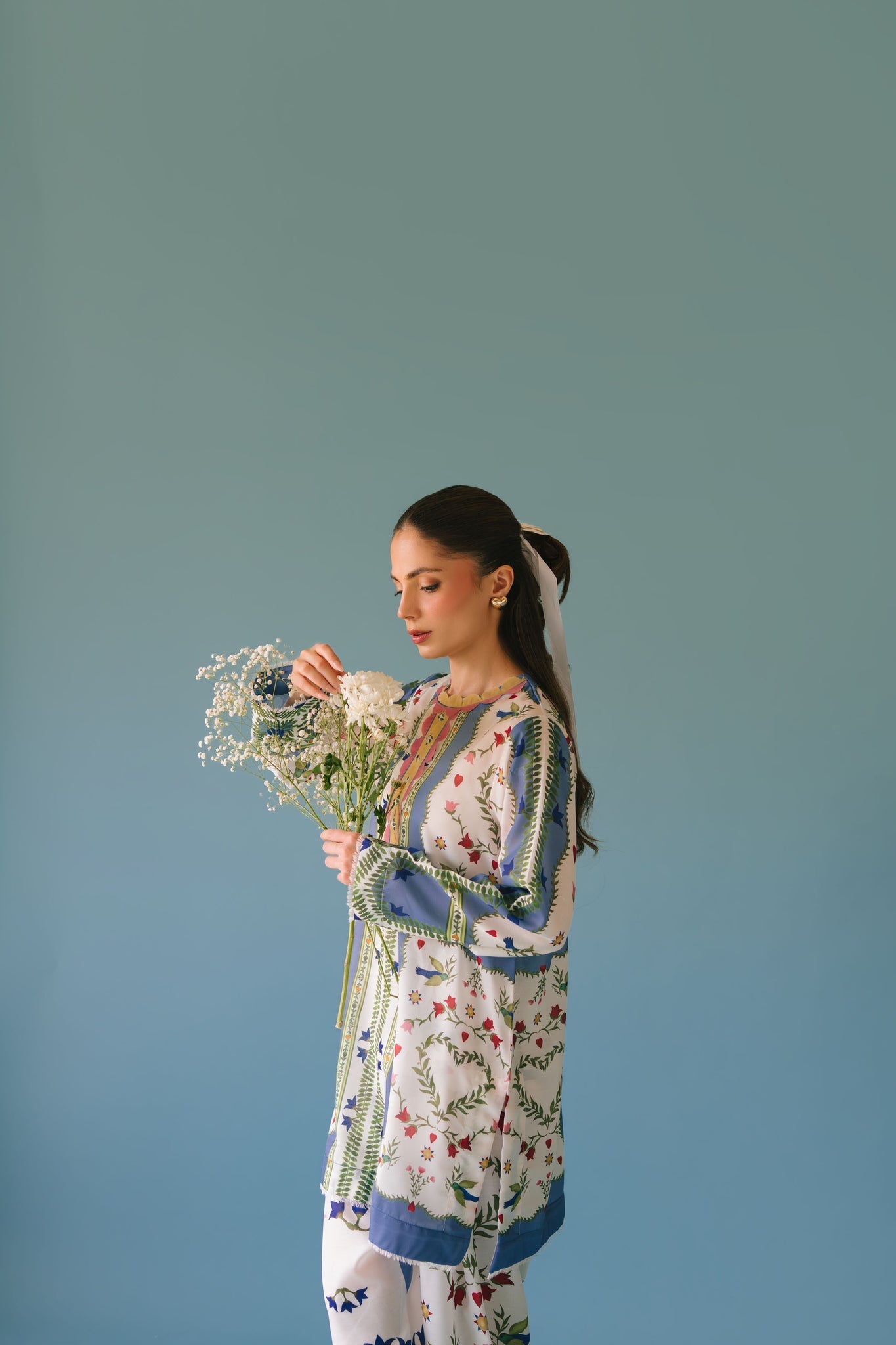 Sammy K | Lawn Pret 25 | flower bud - Pakistani Designer Dress - by Sammy K - Type : Ladies Clothes - 100% Original at Saira Sultan