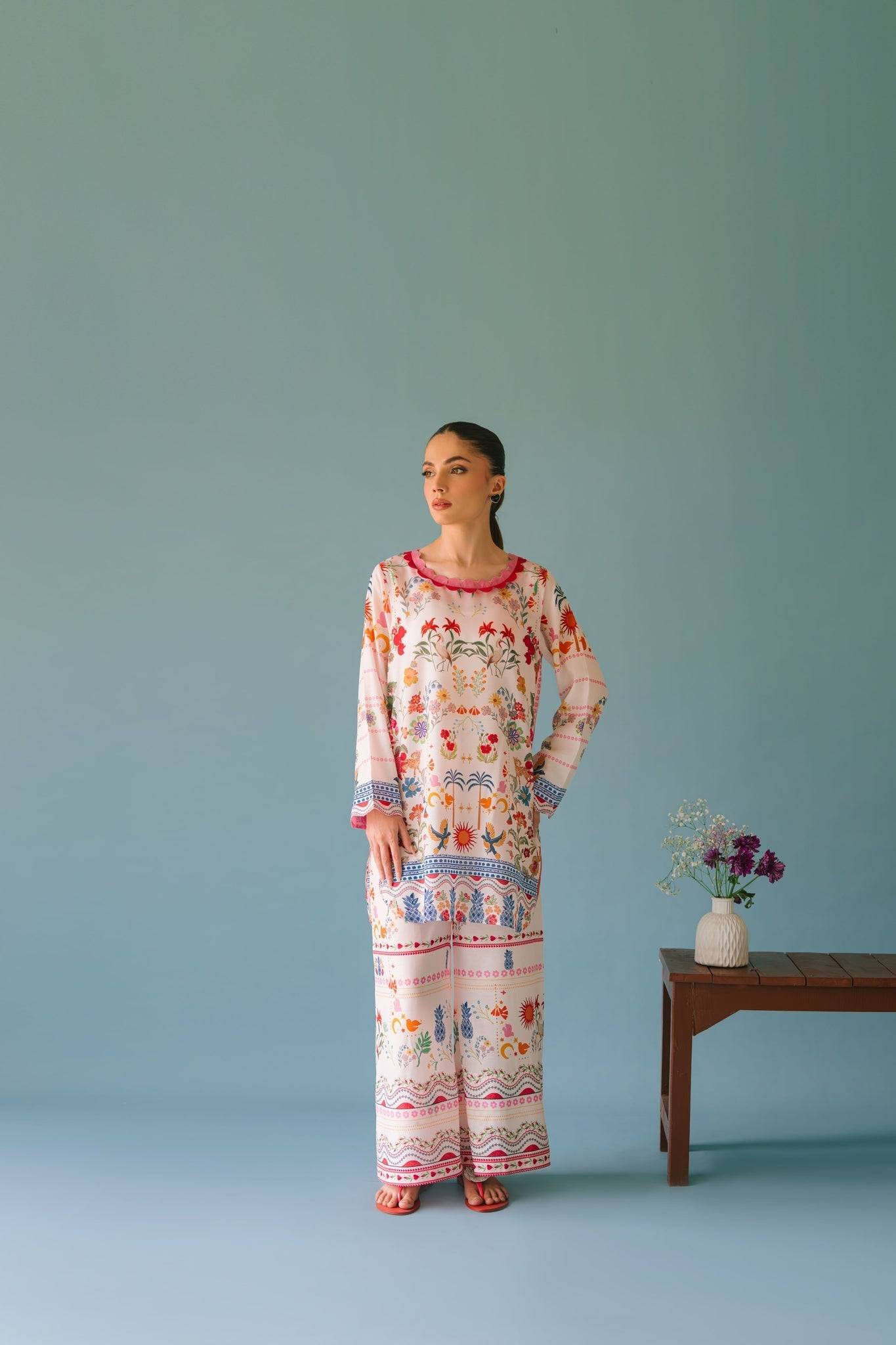 Sammy K | Aadat Festive Edition | Tropical Breeze - Pakistani Designer Dress - by Sammy K - Type : Ladies Clothes - 100% Original at Saira Sultan