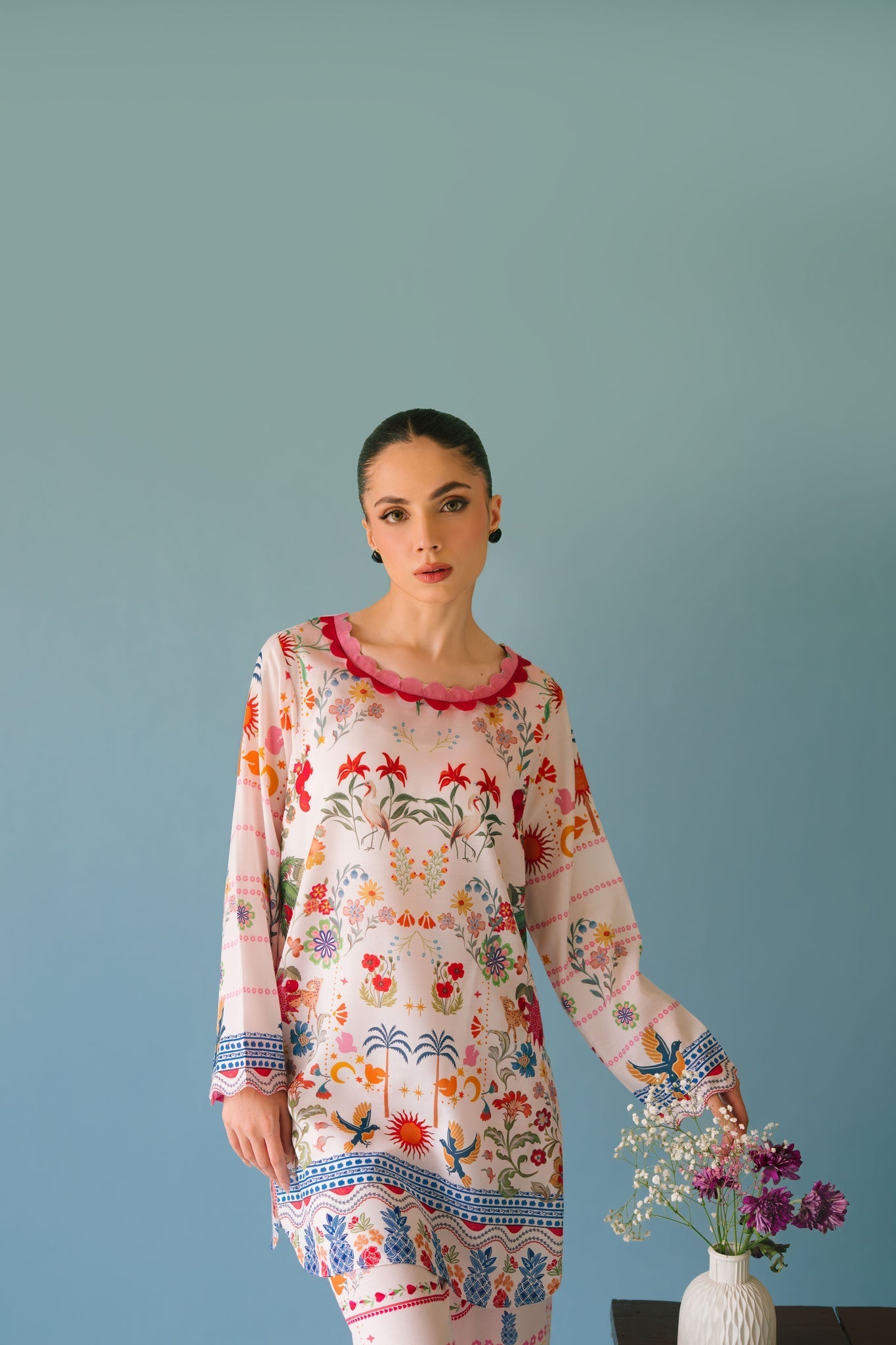 Sammy K | Aadat Festive Edition | Tropical Breeze - Pakistani Designer Dress - by Sammy K - Type : Ladies Clothes - 100% Original at Saira Sultan