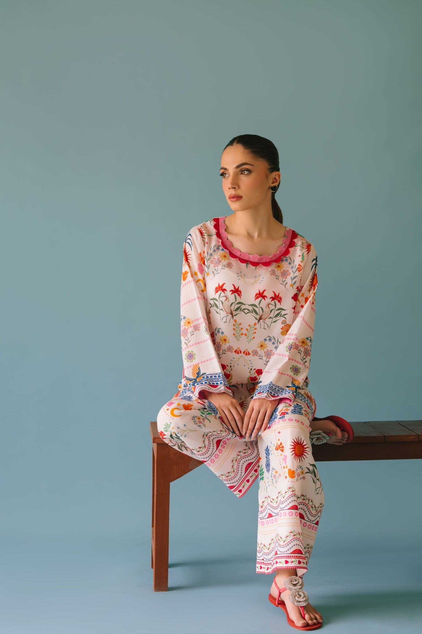 Sammy K | Aadat Festive Edition | Tropical Breeze - Pakistani Designer Dress - by Sammy K - Type : Ladies Clothes - 100% Original at Saira Sultan