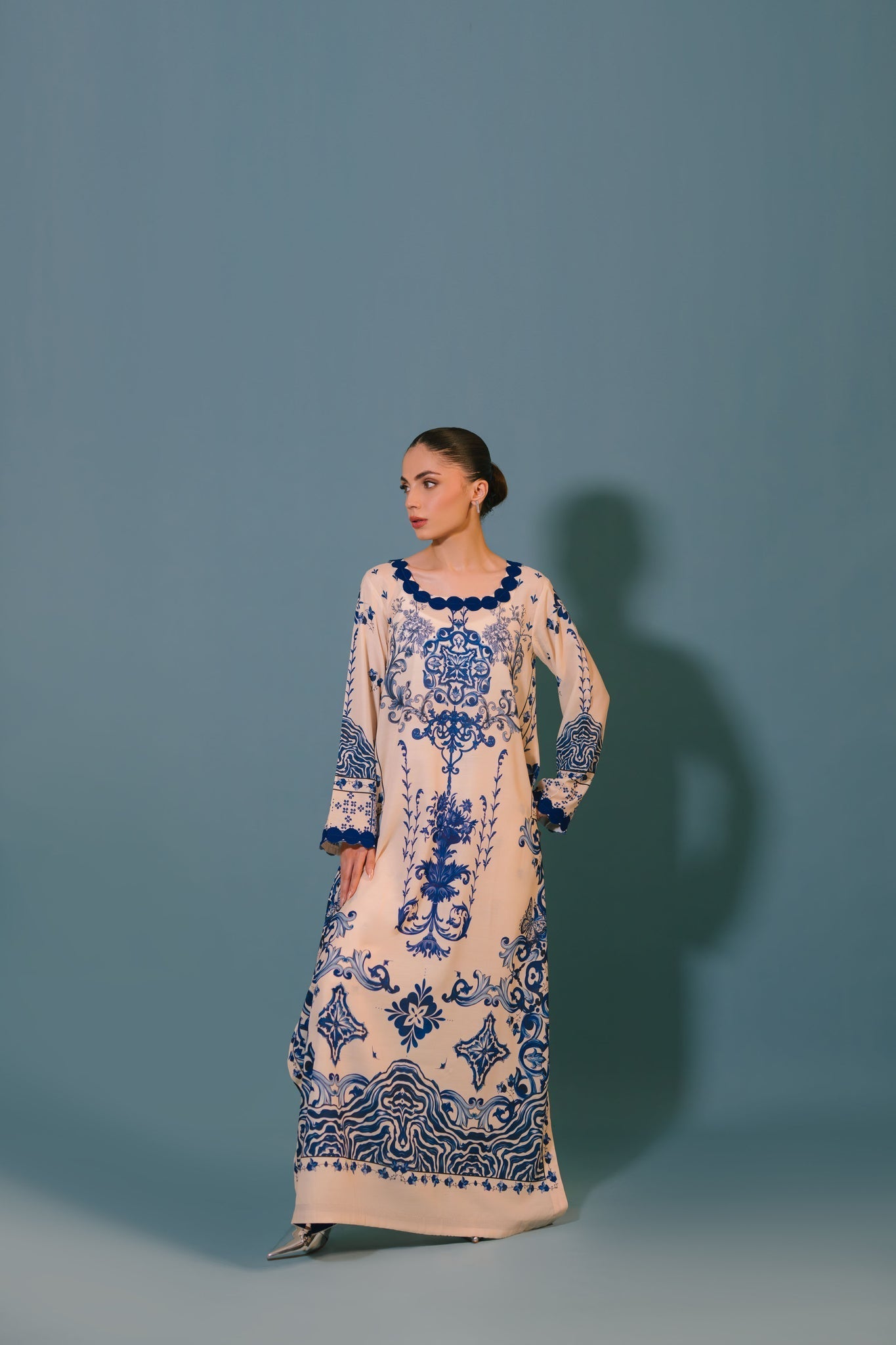 Sammy K | Lawn Pret 25 |Blue Bell - Pakistani Designer Dress - by Sammy K - Type : Ladies Clothes - 100% Original at Saira Sultan
