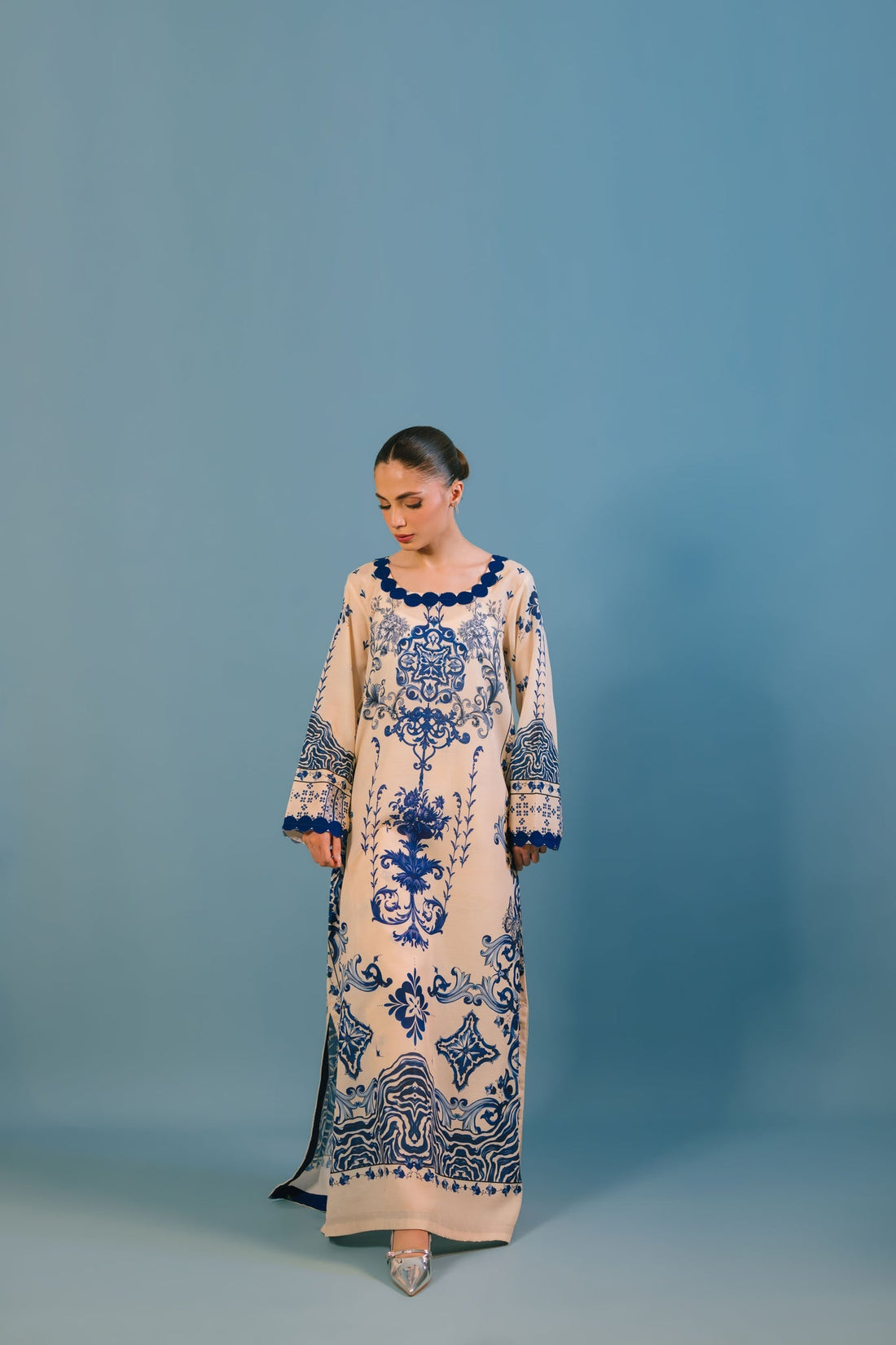 Sammy K | Lawn Pret 25 |Blue Bell - Pakistani Designer Dress - by Sammy K - Type : Ladies Clothes - 100% Original at Saira Sultan