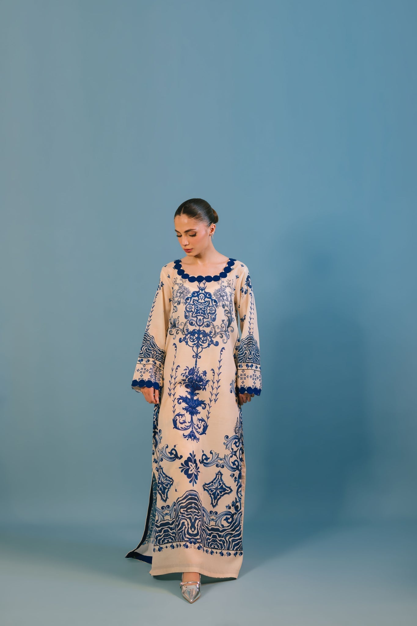 Sammy K | Lawn Pret 25 |Blue Bell - Pakistani Designer Dress - by Sammy K - Type : Ladies Clothes - 100% Original at Saira Sultan