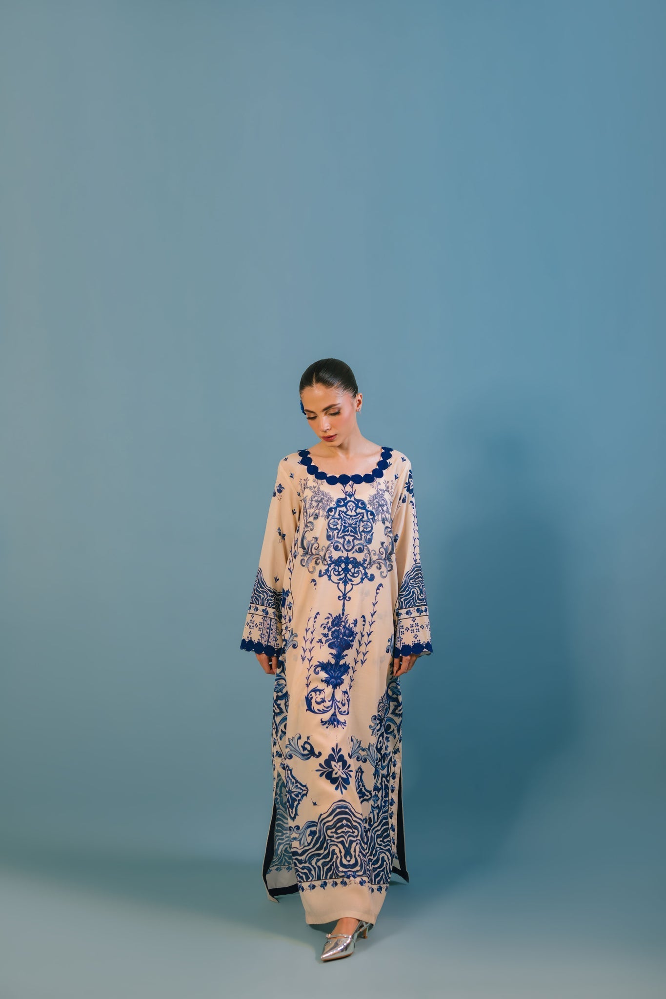 Sammy K | Lawn Pret 25 |Blue Bell - Pakistani Designer Dress - by Sammy K - Type : Ladies Clothes - 100% Original at Saira Sultan