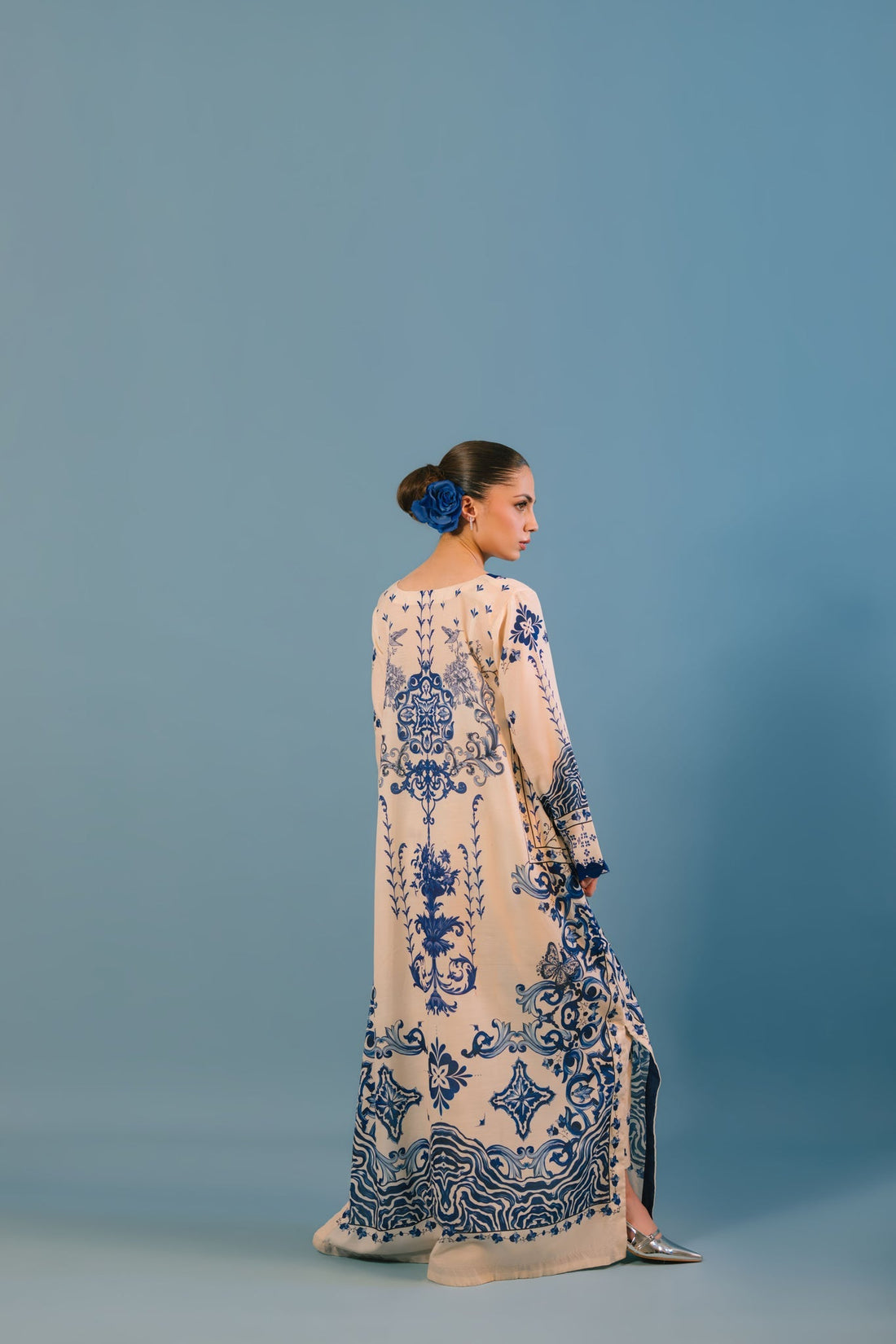 Sammy K | Lawn Pret 25 |Blue Bell - Pakistani Designer Dress - by Sammy K - Type : Ladies Clothes - 100% Original at Saira Sultan