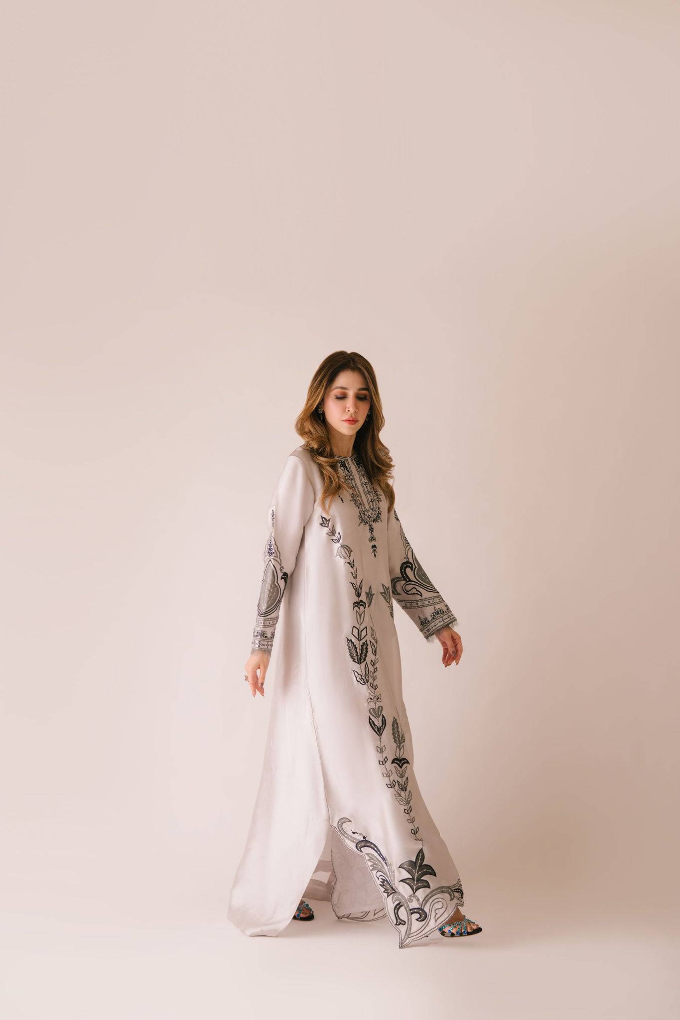 Sammy K | Aadat Festive Edition |Sea Holly - Pakistani Designer Dress - by Sammy K - Type : Ladies Clothes - 100% Original at Saira Sultan