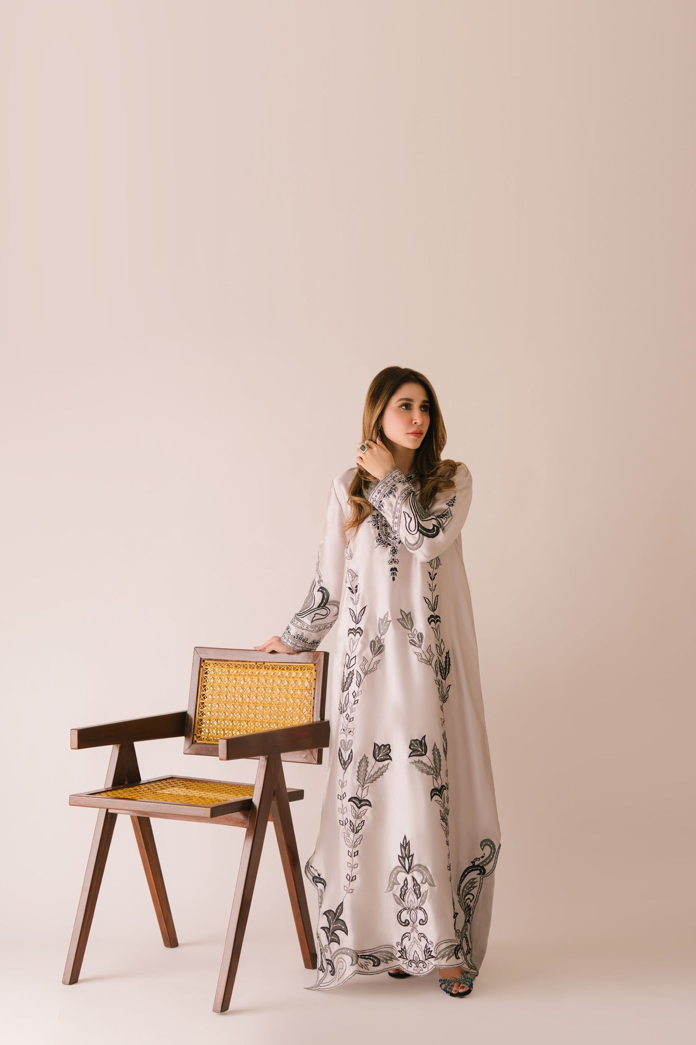 Sammy K | Aadat Festive Edition |Sea Holly - Pakistani Designer Dress - by Sammy K - Type : Ladies Clothes - 100% Original at Saira Sultan