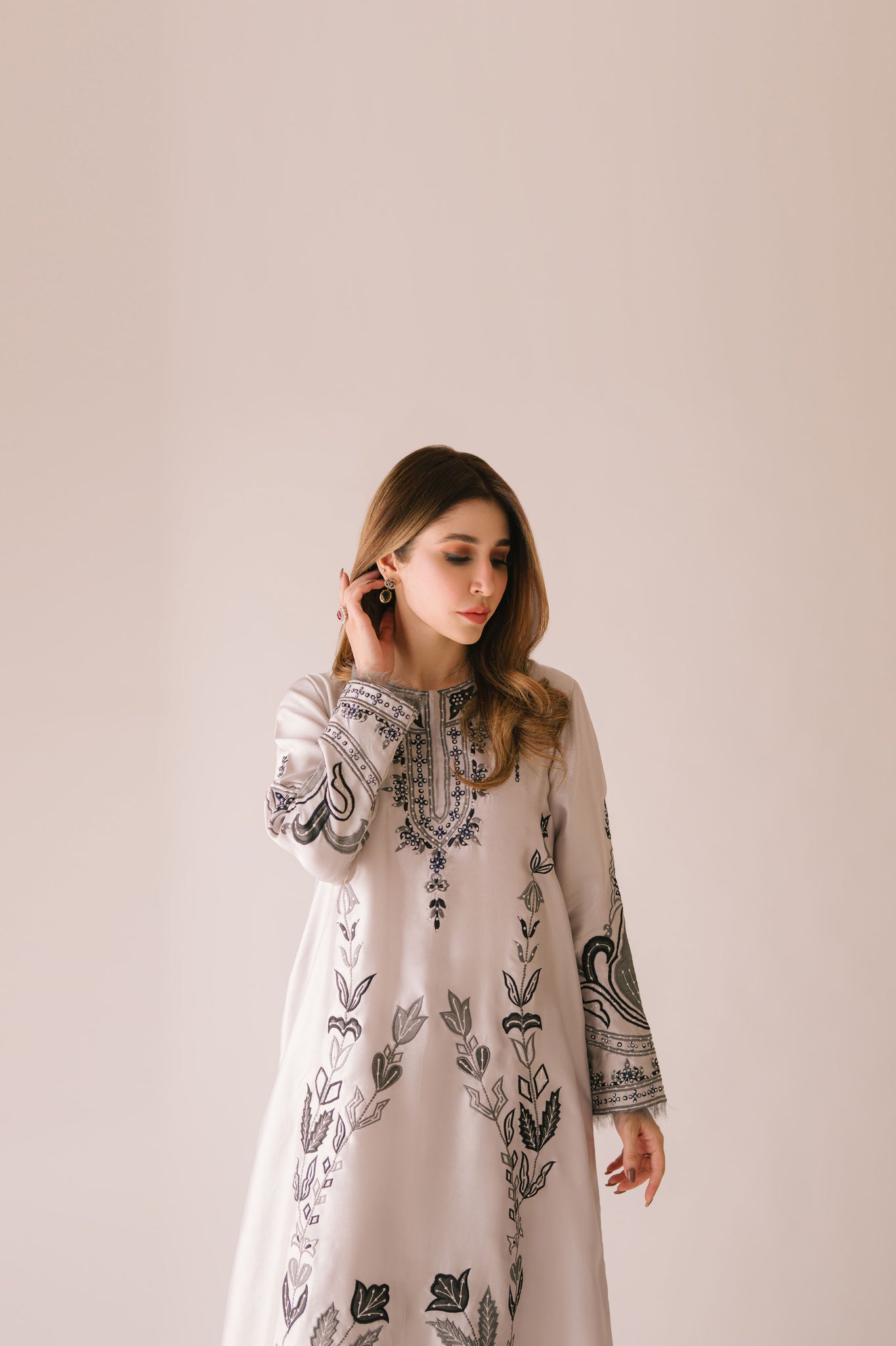 Sammy K | Aadat Festive Edition |Sea Holly - Pakistani Designer Dress - by Sammy K - Type : Ladies Clothes - 100% Original at Saira Sultan