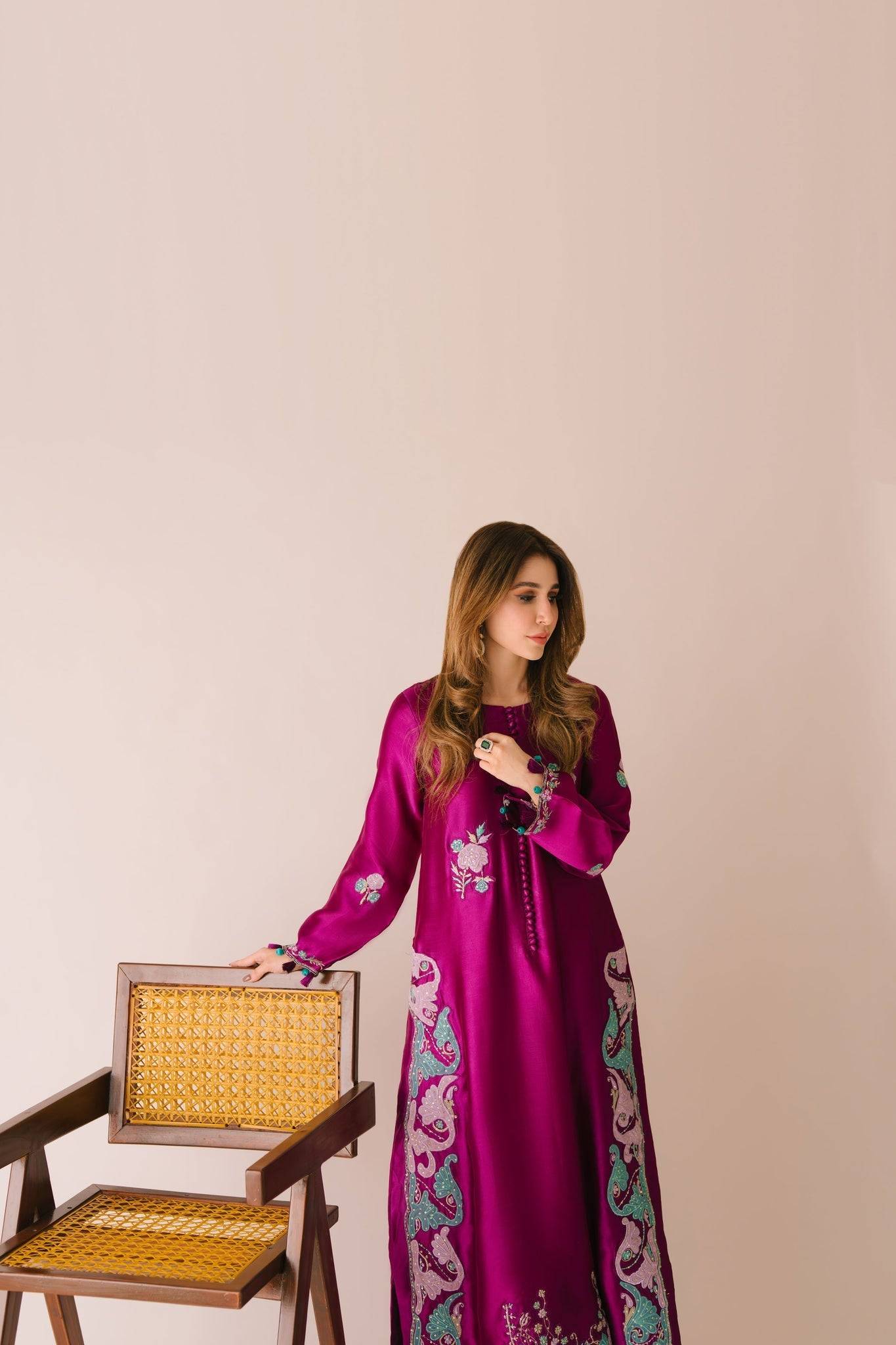 Sammy K | Aadat Festive Edition | Cyprus Vine - Pakistani Designer Dress - by Sammy K - Type : Ladies Clothes - 100% Original at Saira Sultan