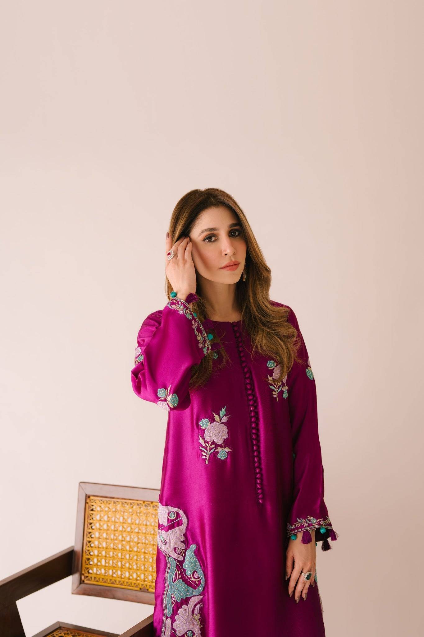 Sammy K | Aadat Festive Edition | Cyprus Vine - Pakistani Designer Dress - by Sammy K - Type : Ladies Clothes - 100% Original at Saira Sultan