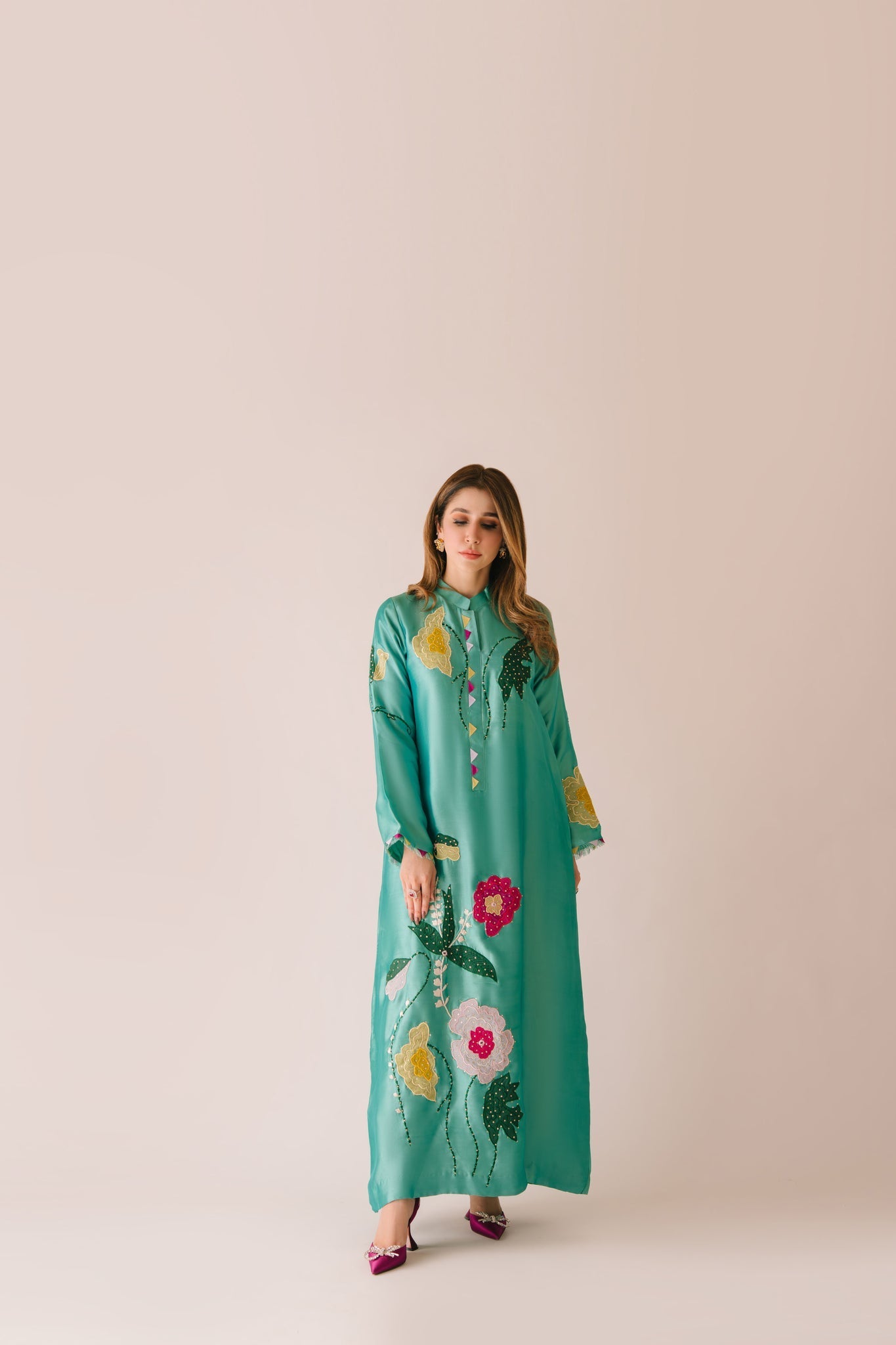Sammy K | Aadat Festive Edition | Green Goddess - Pakistani Designer Dress - by Sammy K - Type : Ladies Clothes - 100% Original at Saira Sultan
