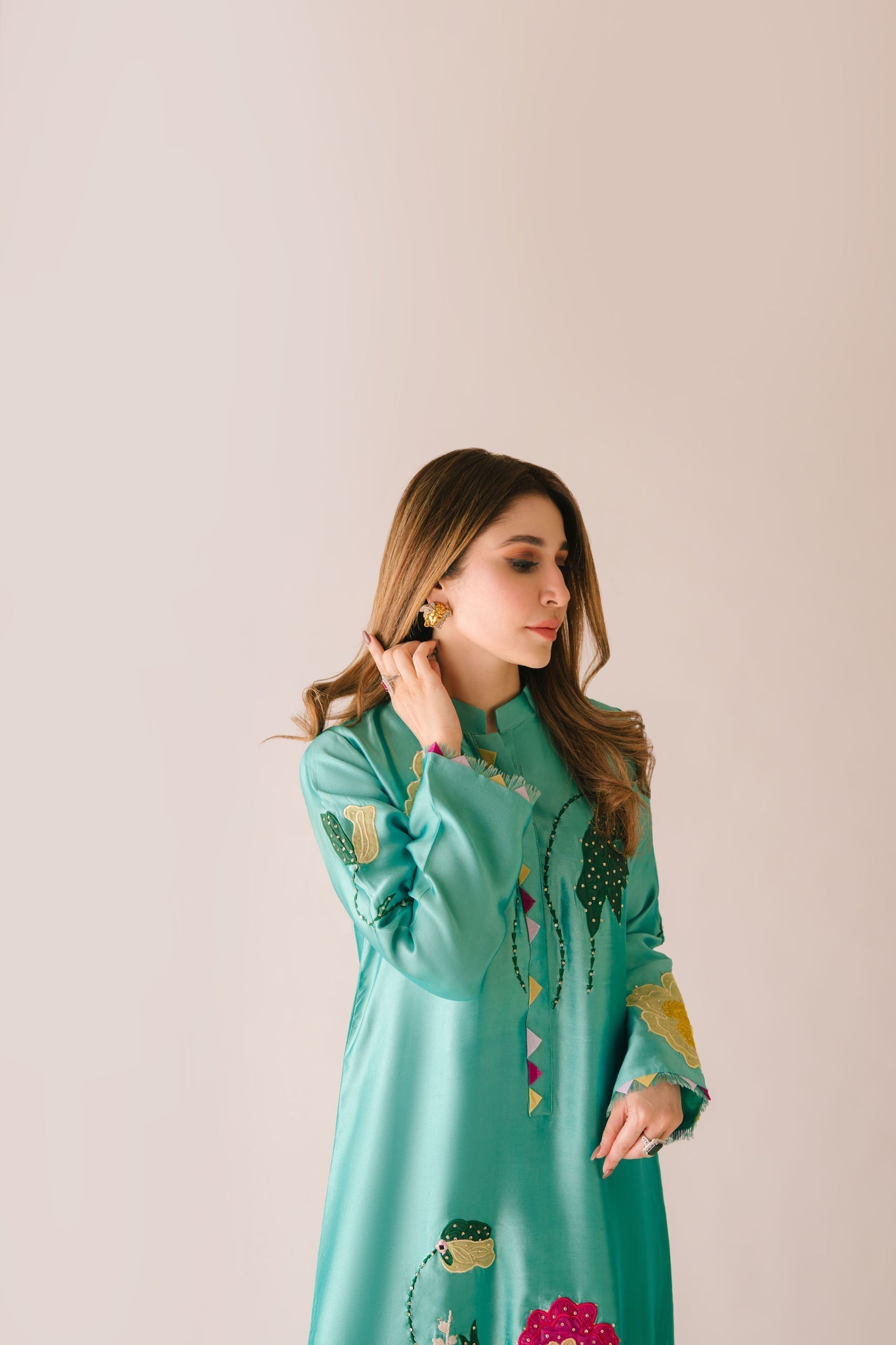 Sammy K | Aadat Festive Edition | Green Goddess - Pakistani Designer Dress - by Sammy K - Type : Ladies Clothes - 100% Original at Saira Sultan