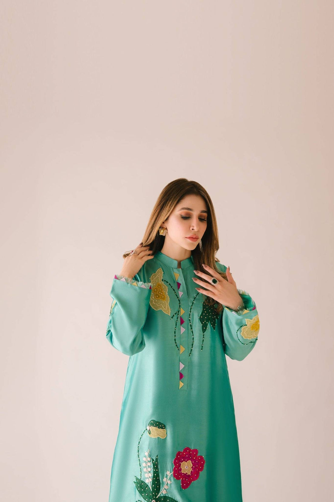 Sammy K | Aadat Festive Edition | Green Goddess - Pakistani Designer Dress - by Sammy K - Type : Ladies Clothes - 100% Original at Saira Sultan