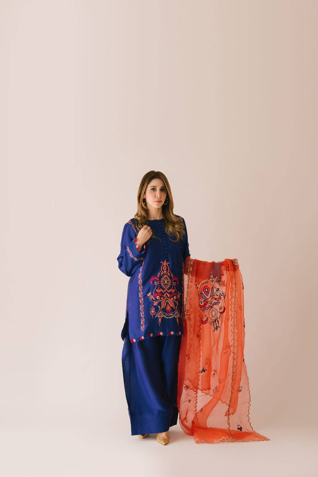 Sammy K | Aadat Festive Edition | Corn Flower - Pakistani Designer Dress - by Sammy K - Type : Ladies Clothes - 100% Original at Saira Sultan