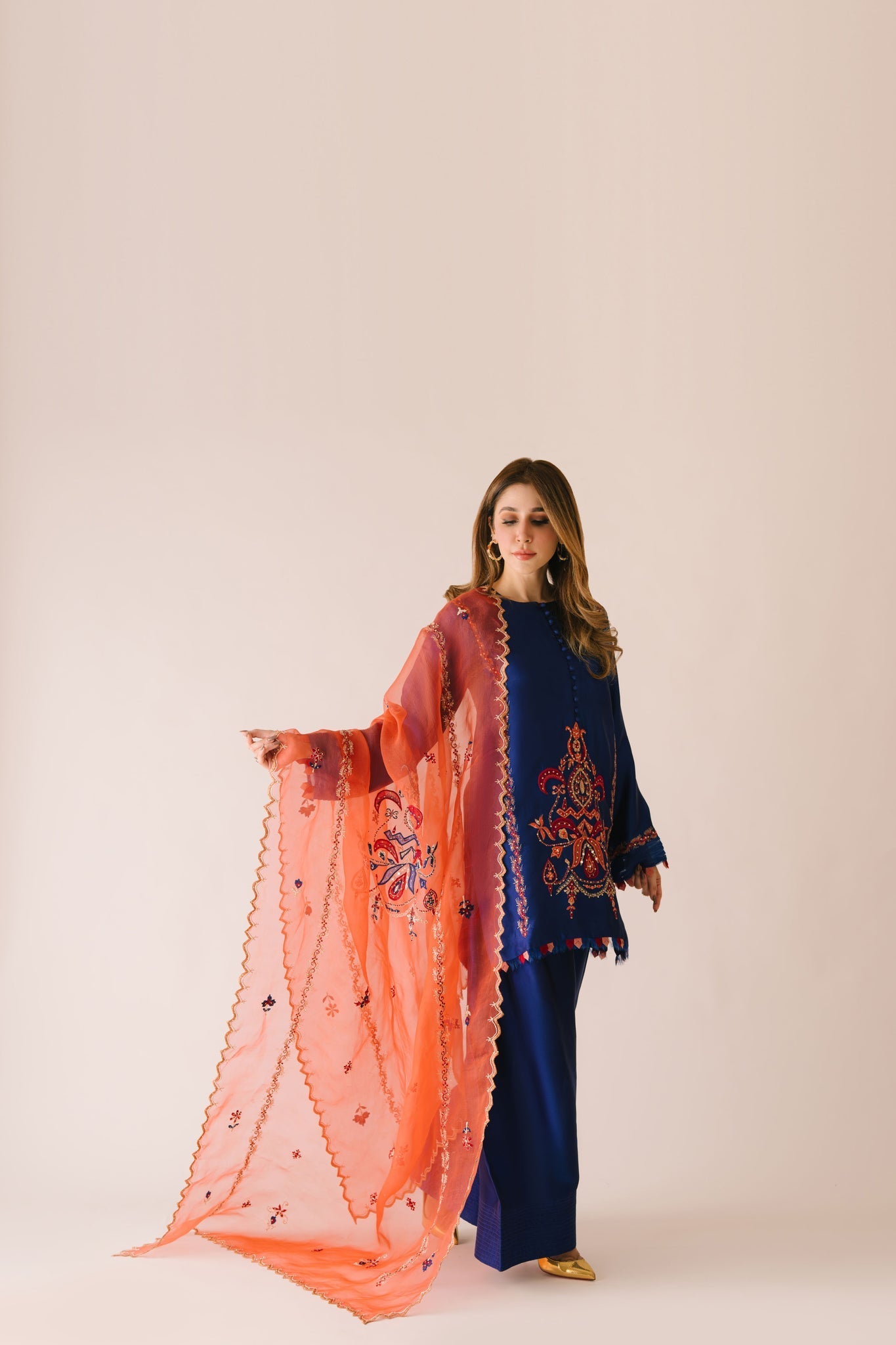 Sammy K | Aadat Festive Edition | Corn Flower - Pakistani Designer Dress - by Sammy K - Type : Ladies Clothes - 100% Original at Saira Sultan