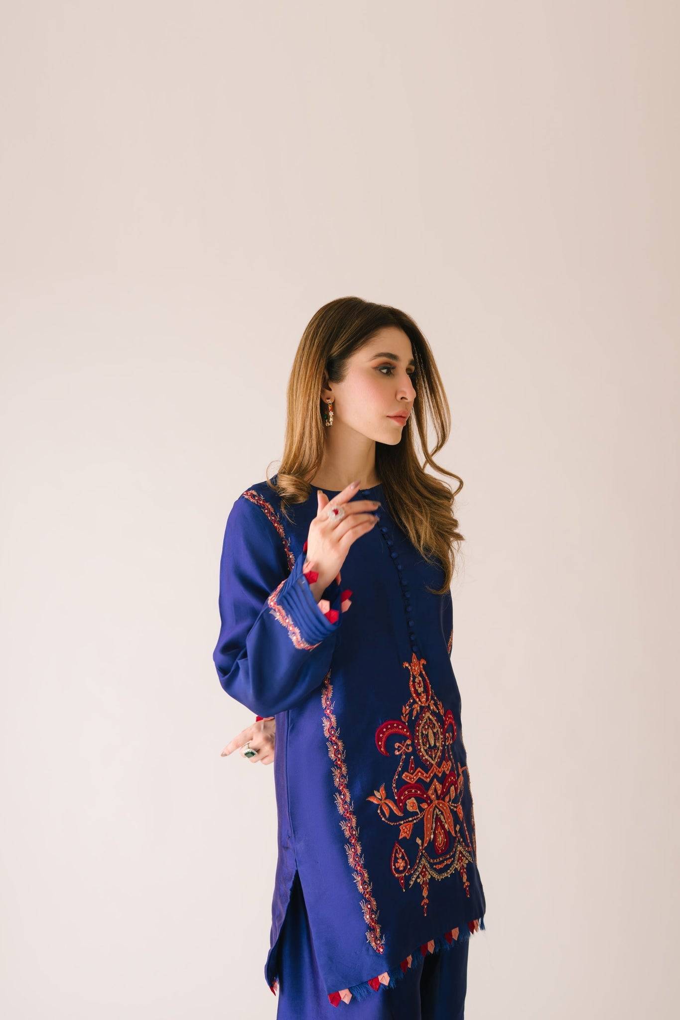 Sammy K | Aadat Festive Edition | Corn Flower - Pakistani Designer Dress - by Sammy K - Type : Ladies Clothes - 100% Original at Saira Sultan
