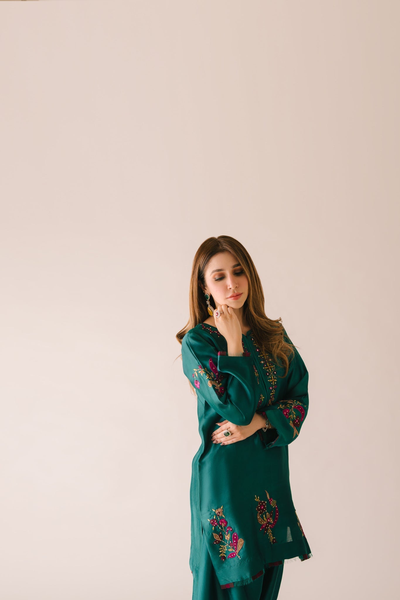Sammy K | Aadat Festive Edition | Green Moon - Pakistani Designer Dress - by Sammy K - Type : Ladies Clothes - 100% Original at Saira Sultan