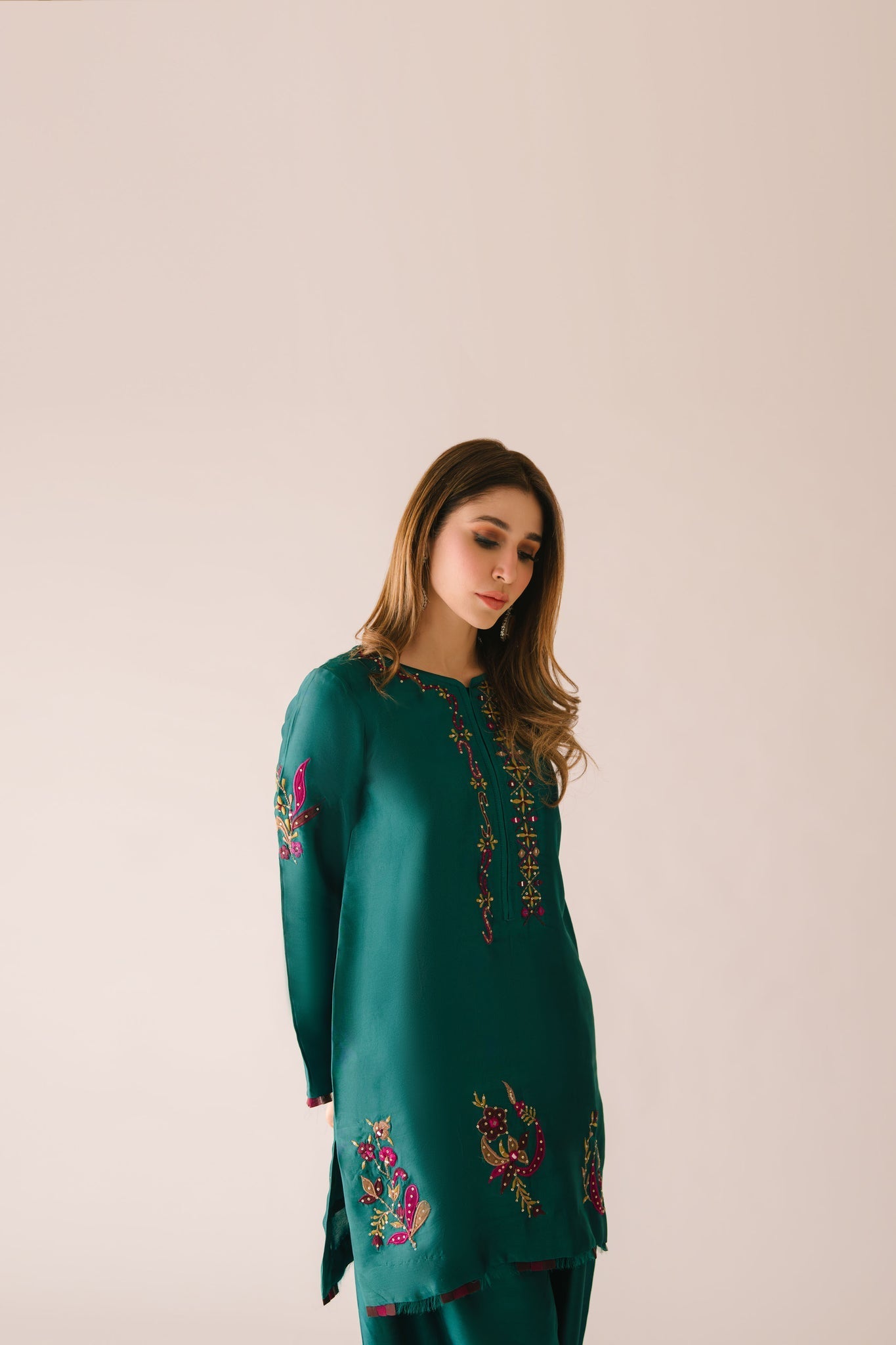 Sammy K | Aadat Festive Edition | Green Moon - Pakistani Designer Dress - by Sammy K - Type : Ladies Clothes - 100% Original at Saira Sultan