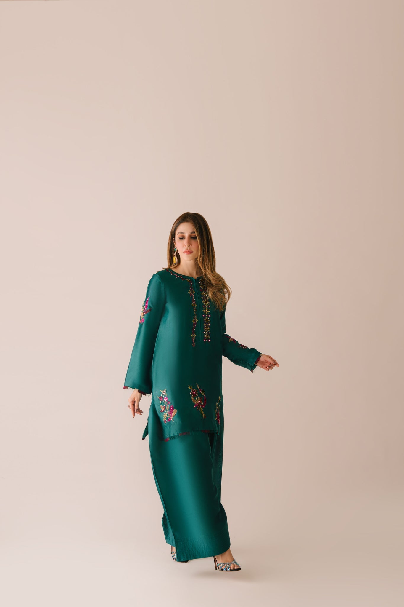 Sammy K | Aadat Festive Edition | Green Moon - Pakistani Designer Dress - by Sammy K - Type : Ladies Clothes - 100% Original at Saira Sultan
