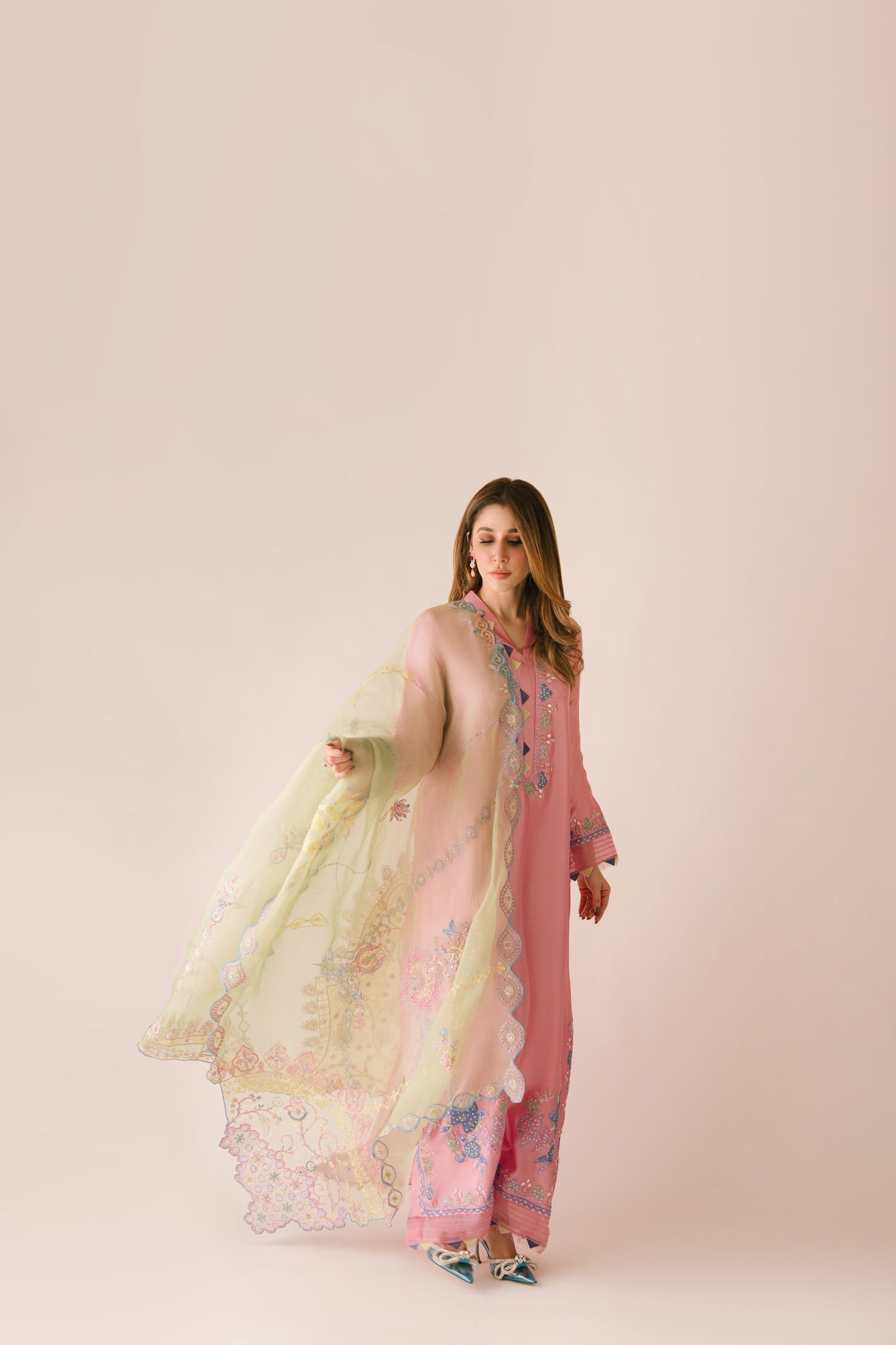 Sammy K | Aadat Festive Edition |Spray Rose - Pakistani Designer Dress - by Sammy K - Type : Ladies Clothes - 100% Original at Saira Sultan