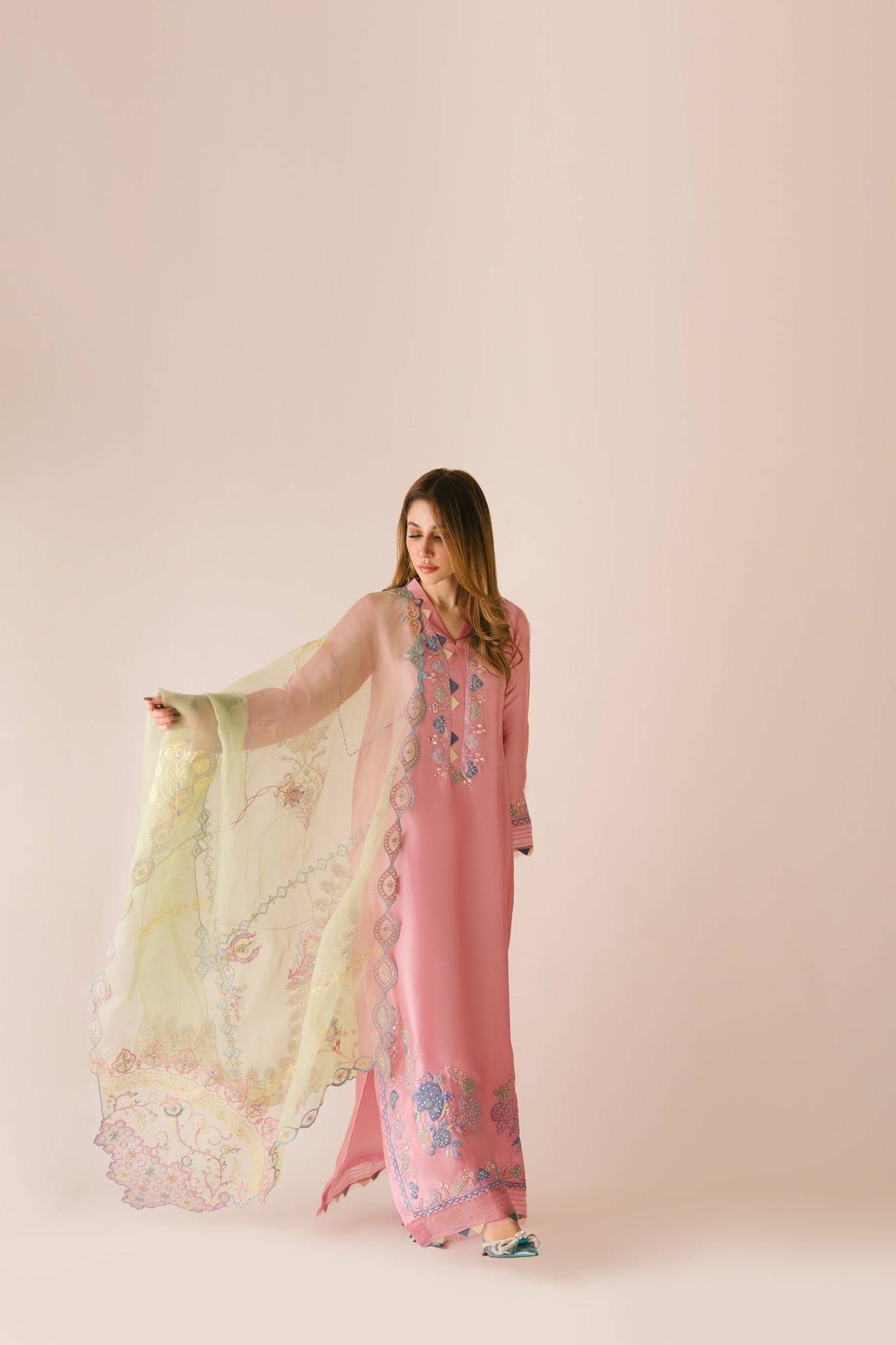 Sammy K | Aadat Festive Edition |Spray Rose - Pakistani Designer Dress - by Sammy K - Type : Ladies Clothes - 100% Original at Saira Sultan