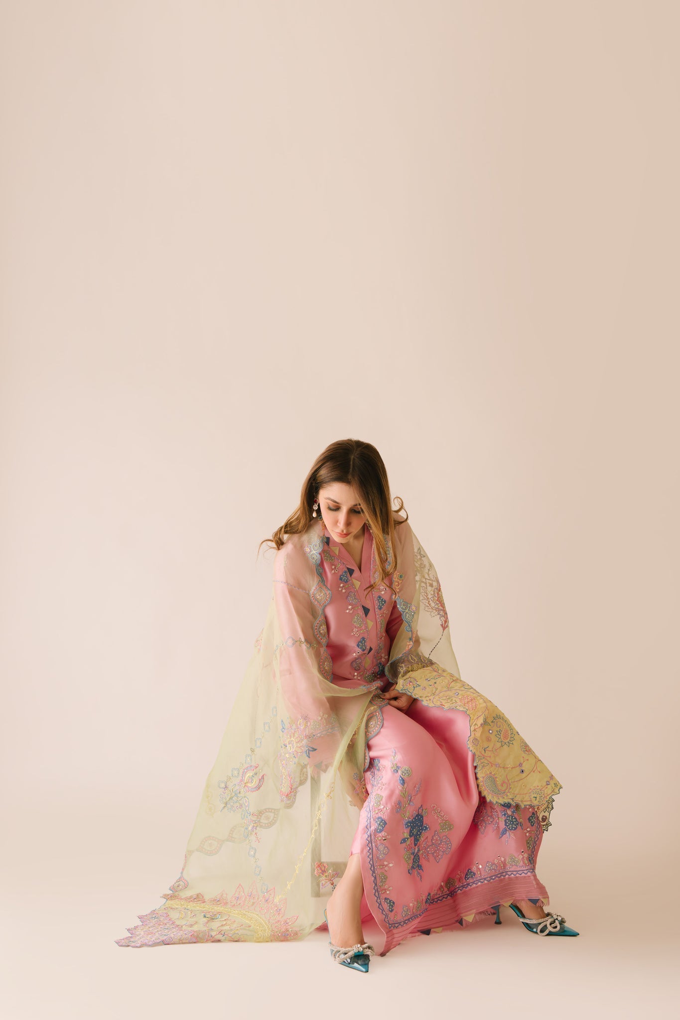 Sammy K | Aadat Festive Edition |Spray Rose - Pakistani Designer Dress - by Sammy K - Type : Ladies Clothes - 100% Original at Saira Sultan
