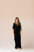 Sammy K | Velvet Festive Edit | Navy Blue Caftan L Midnight Blue Velvet