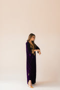 Sammy K | Velvet Festive Edit | Purple Velvet Maxi Outfit XL Dark Purple Velvet
