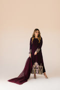Sammy K | Velvet Festive Edit | Burgundy velvet monument outfit XS Burgundy Velvet