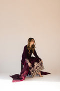 Sammy K | Velvet Festive Edit | Burgundy velvet monument outfit M Burgundy Velvet