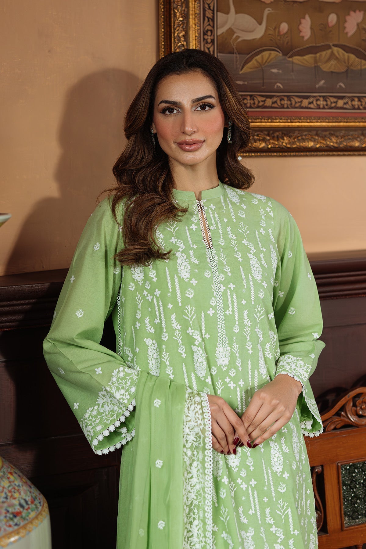 Sahar | Festive Edit Ready to Wear | Celadon Dream - RTW M Green Lawn