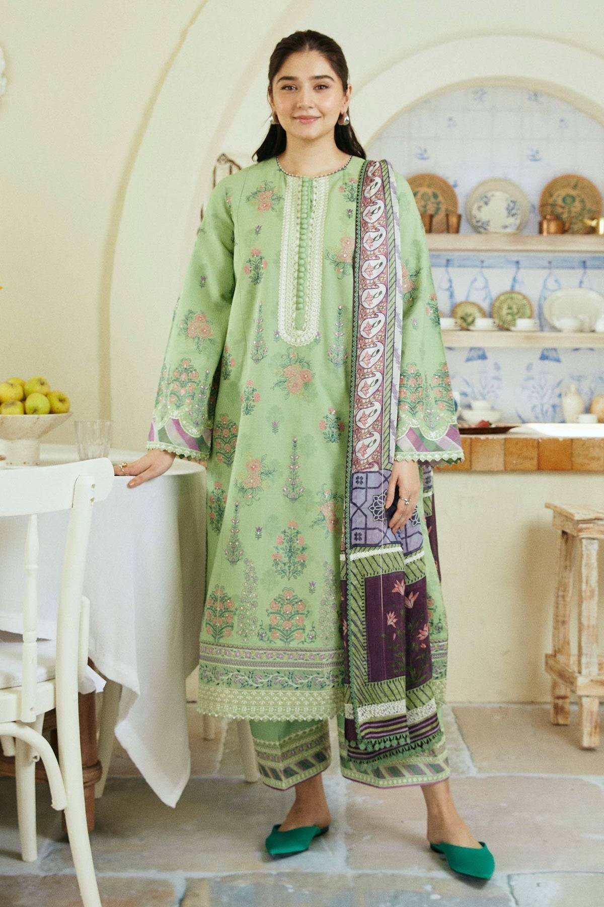 Zara Shahjahan | Coco Lawn Eid Edit 24 | NISA-D9 - Pakistani Designer Dress - by Zara Shahjahan | Type: Luxury - 100% Original at Saira Sultan