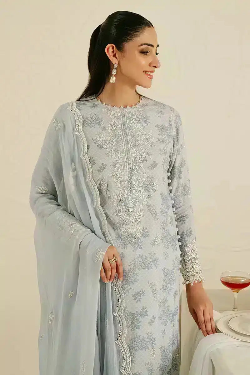 Cross Stitch | Wedding Festive 23 | Ballard Blue - Pakistani Designer Dress - by Cross Stitch | Type: Formal - 100% Original at Saira Sultan