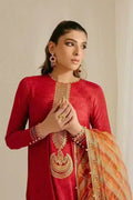 Cross Stitch | Wedding Festive 23 | POMPEIAN RED - Pakistani Designer Dress - by Cross Stitch | Type: Formal - 100% Original at Saira Sultan