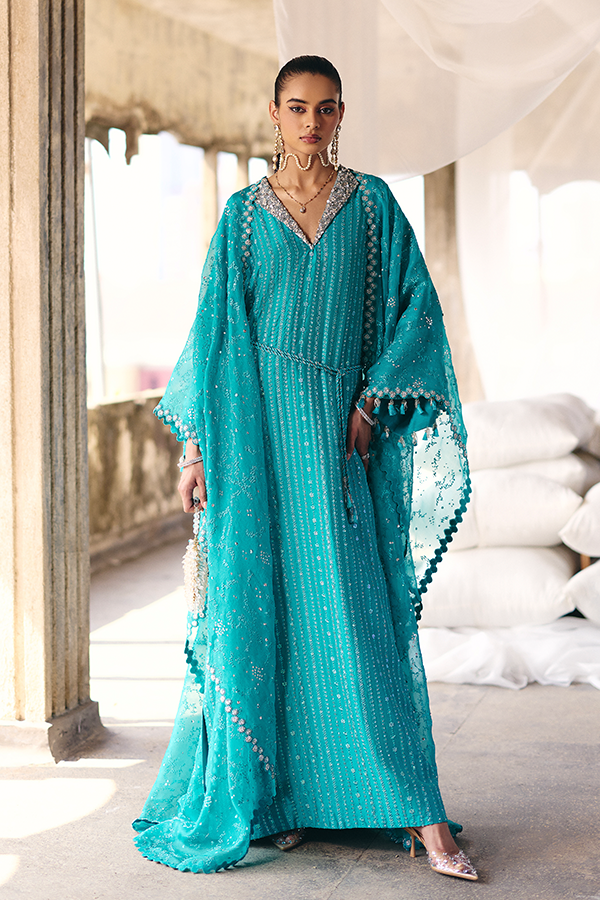 Suffuse | Silk Pret Summer 25 | NAIDA XS Teal Silk