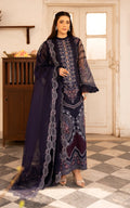 Asifa and Nabeel | Sunehri Eid 25 | Neelum-(SEF25-05) XL Navy Blue Organza