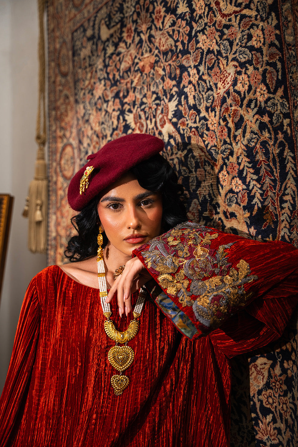 Nilofer Shahid | Aatish the Fire Within | Sholay (2pc) ‚¬€œ Aatish The Fire within L Red Velvet