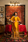 Nilofer Shahid | Aatish the Fire Within | Sunehri (1pc) ‚¬€œ Aatish The Fire within XL Golden Silk