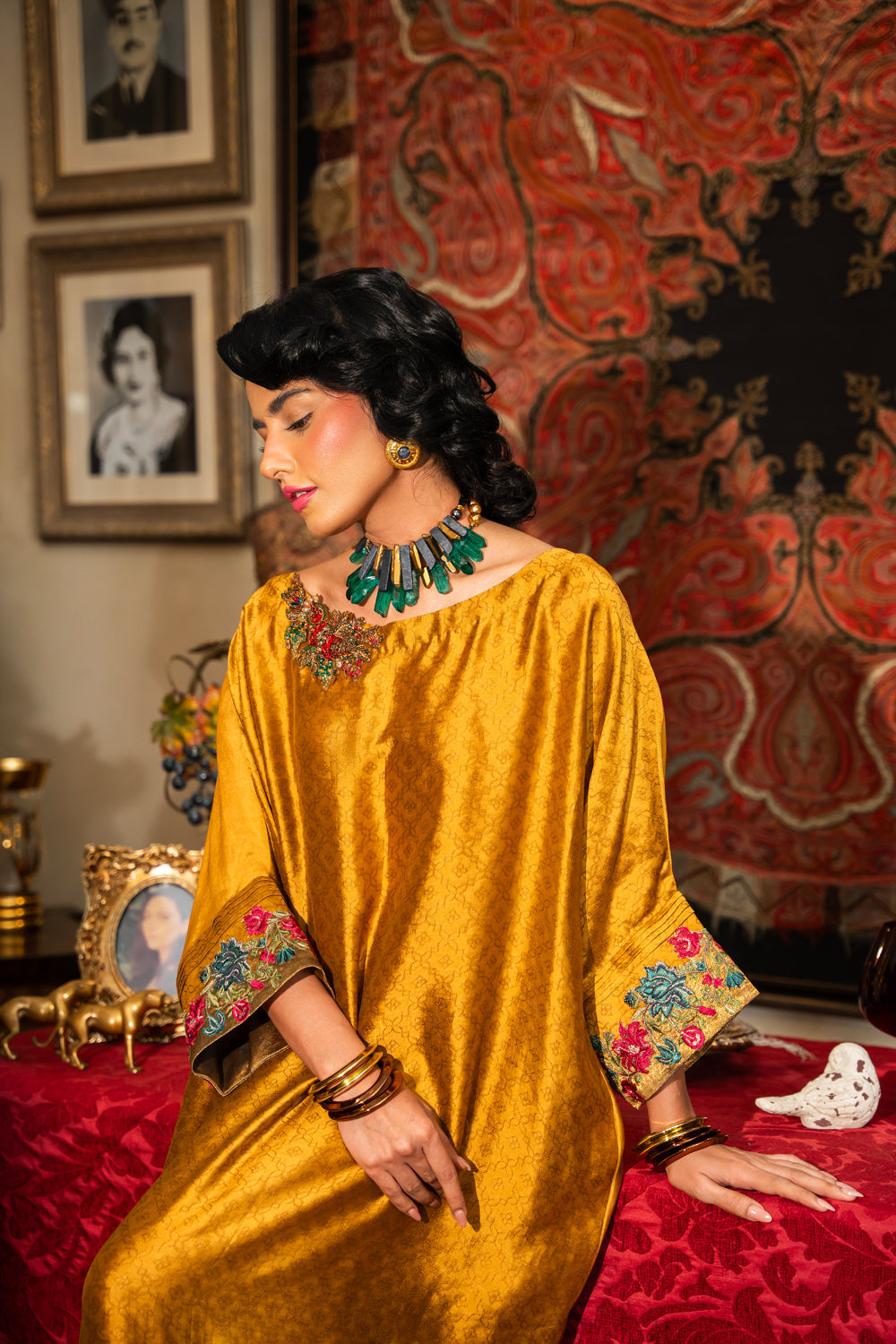 Nilofer Shahid | Aatish the Fire Within | Sunehri (1pc) ‚¬€œ Aatish The Fire within