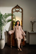 Nilofer Shahid | Aatish the Fire Within | Jahanzadi (2pc) ‚¬€œ Aatish The Fire within XS Pinkish Gray Pure Silk
