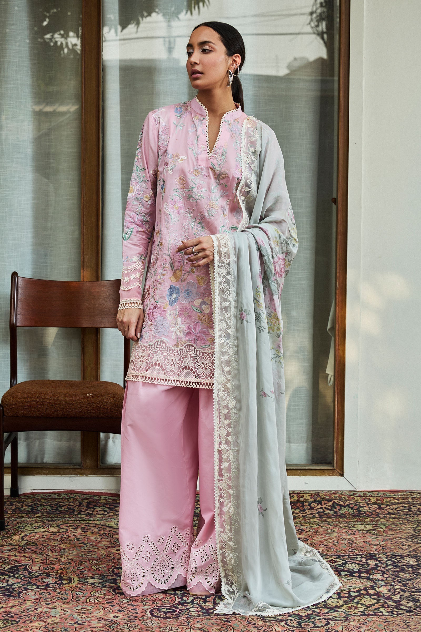 Zara Shahjahan | Satori 25 | Nozomi-2A XS Pink Lawn