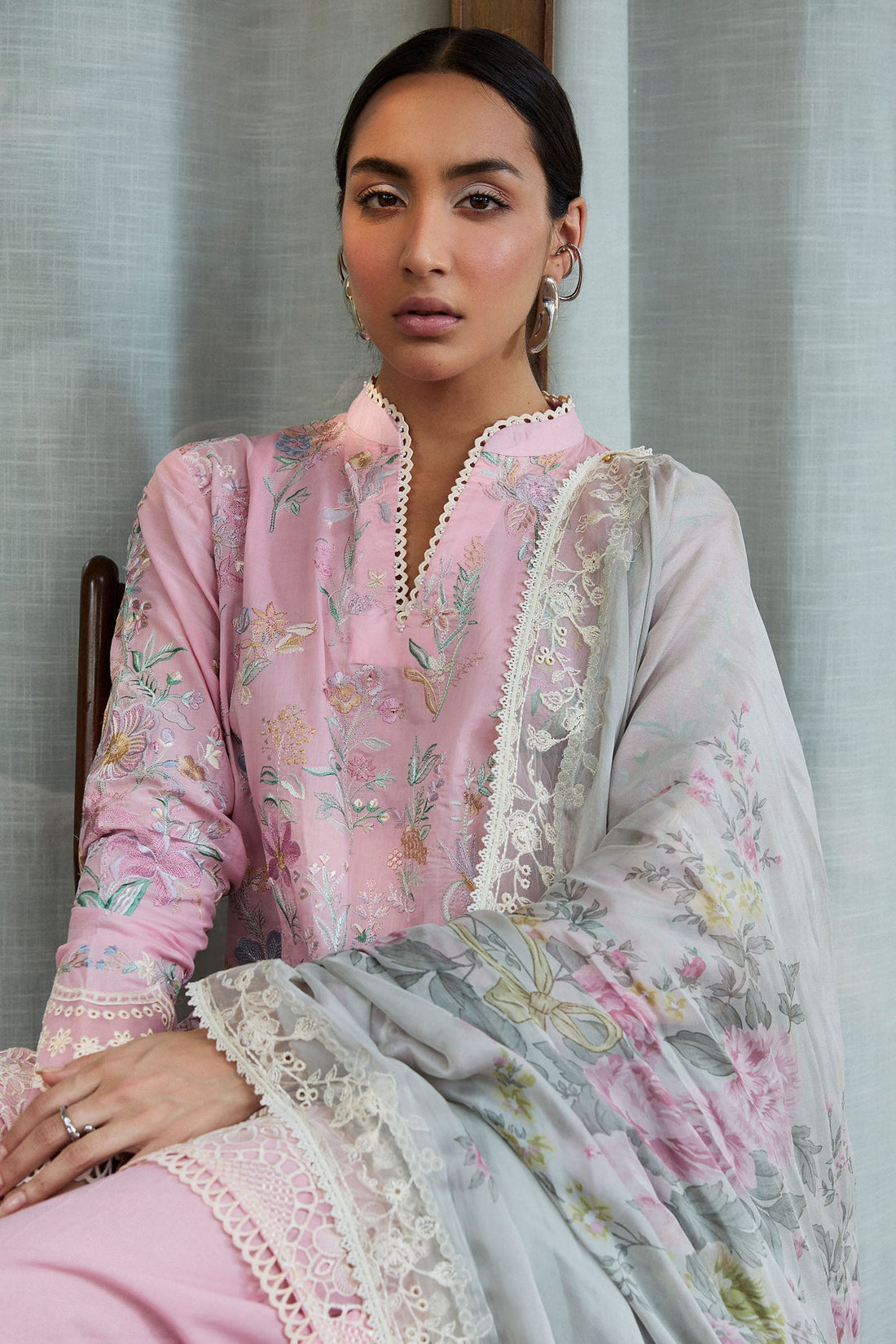 Zara Shahjahan | Satori 25 | Nozomi-2A XS Pink Lawn