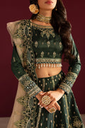 Nureh | Wedding Formals 24 | FP-135 M Bottle Green Silk