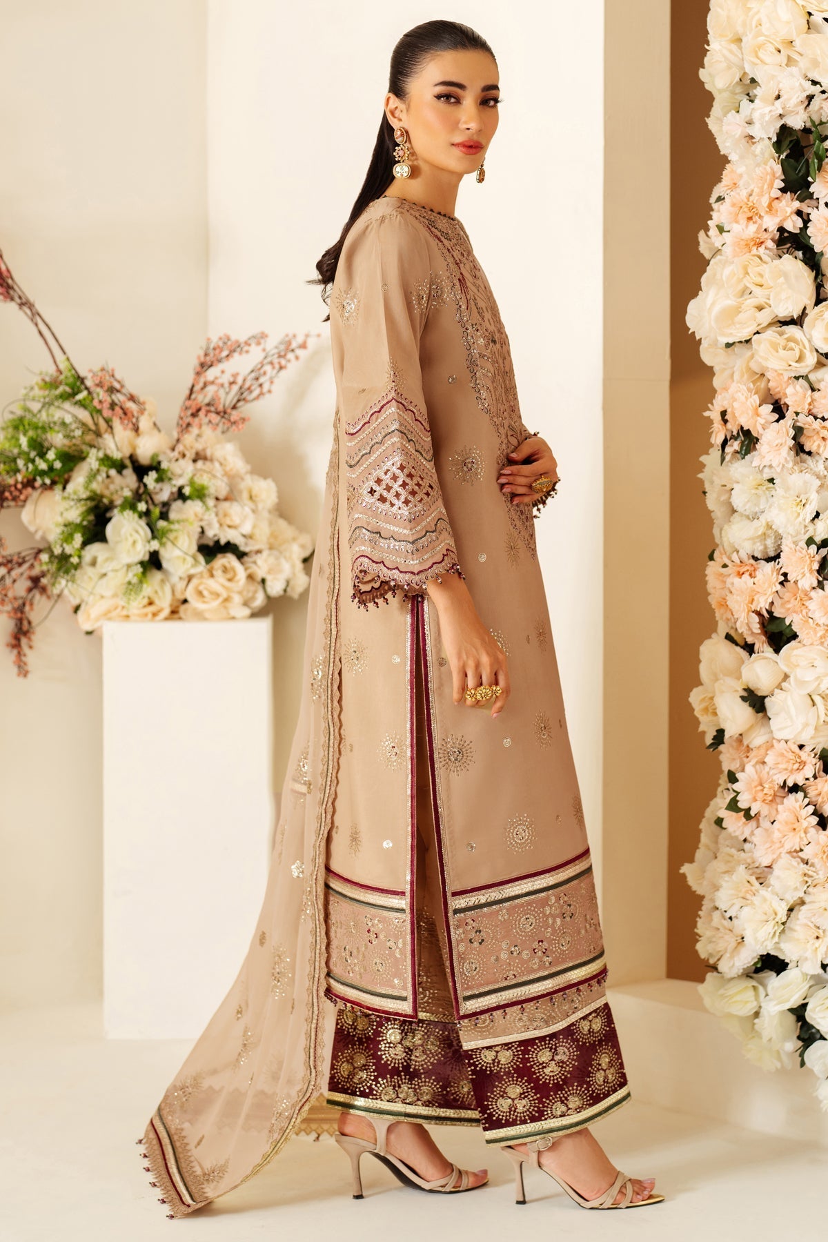 Alizeh | Luxury Raw Silk | AF-RS-06-OAK XL Skin Raw Silk