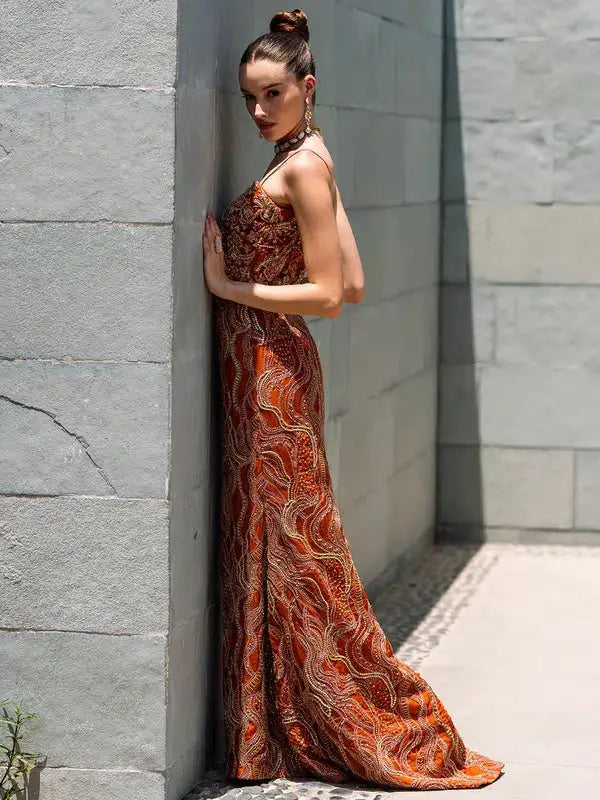 Epoque | Ciel Luxury Couture | Ochre - Pakistani Designer Dress - by Epoque | Type: Formal - 100% Original at Saira Sultan