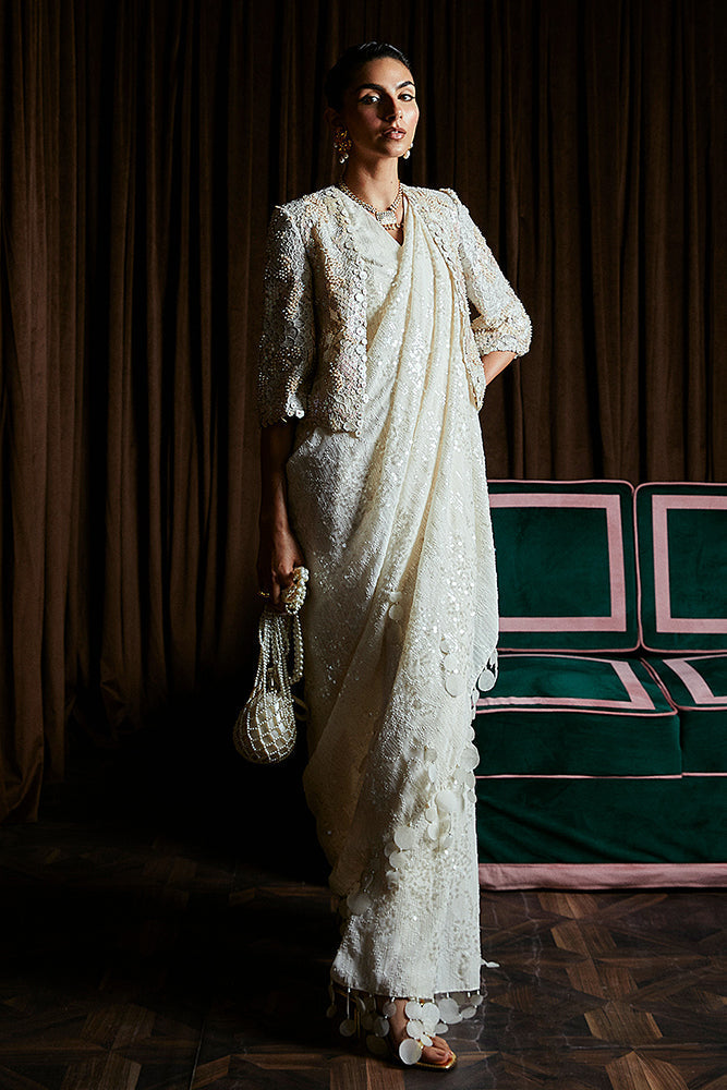 Suffuse | Luxury Pret 24 | SERENA XS Cream Organza