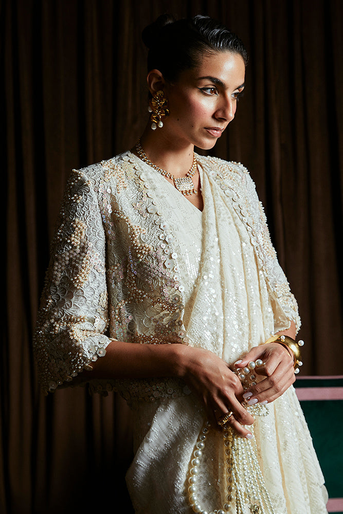 Suffuse | Luxury Pret 24 | SERENA L Cream Organza