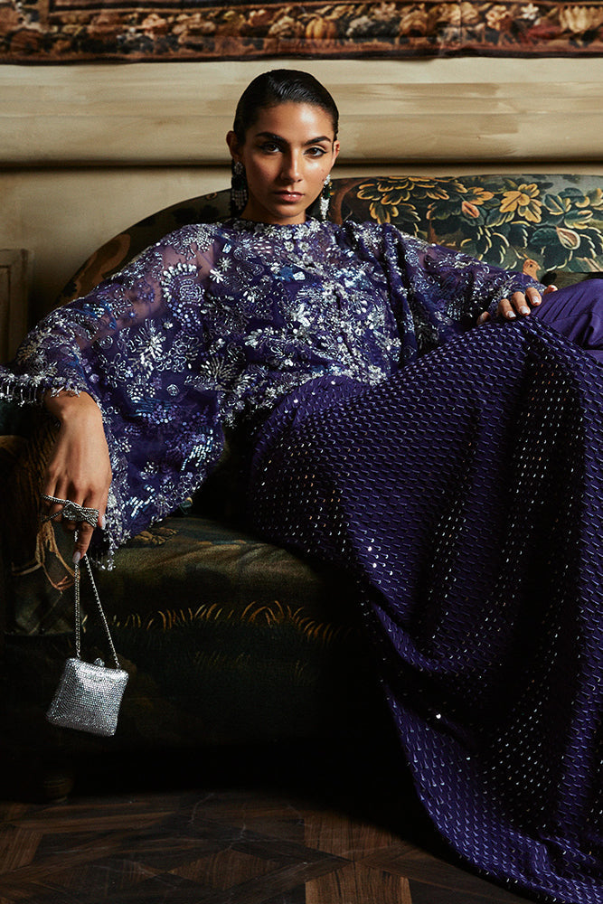 Suffuse | Luxury Pret 24 | MAEVE XL Smoke Blue